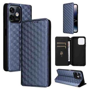 For Ulefone Note 16 Pro Cubic Grid Texture Flip Leather Phone Case(Blue)