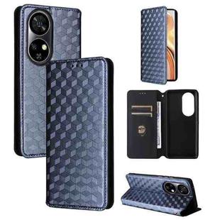 For Ulefone Note 17 Pro Cubic Grid Texture Flip Leather Phone Case(Blue)