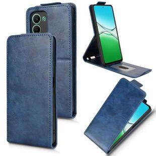 For OPPO A5 5G / 4G Global Magnetic Vertical Flip Leather Phone Case with Buckle(Blue)