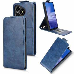 For Ulefone Note 19 Magnetic Vertical Flip Leather Phone Case with Buckle(Blue)