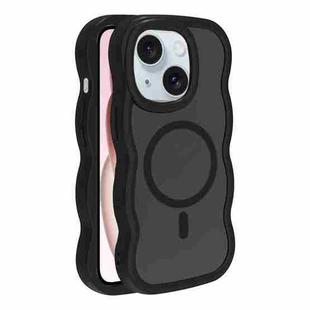 For iPhone 15 Skin Feel MagSafe Phone Case(Black)