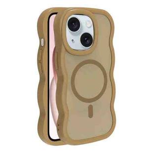For iPhone 15 Skin Feel MagSafe Phone Case(Gold)