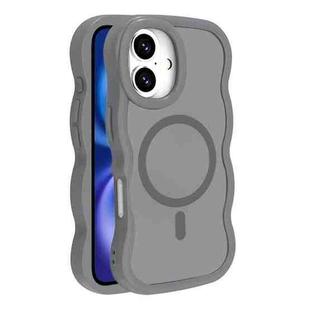 For iPhone 16 Skin Feel MagSafe Phone Case(Grey)