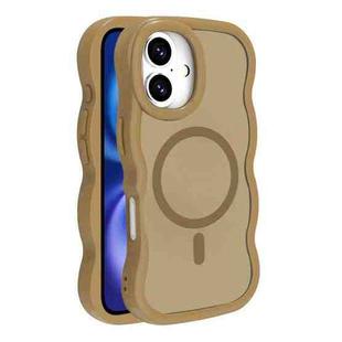 For iPhone 16 Skin Feel MagSafe Phone Case(Gold)