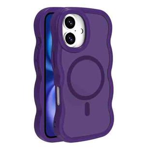 For iPhone 16 Skin Feel MagSafe Phone Case(Purple)
