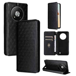 For ZTE Blade A73 5G Cubic Grid Texture Flip Leather Phone Case(Black)