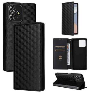 For ZTE Blade V50 Smart / Axon 50 Lite Cubic Grid Texture Flip Leather Phone Case(Black)