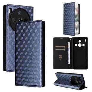 For ZTE nubia Z60S Pro Cubic Grid Texture Flip Leather Phone Case(Blue)