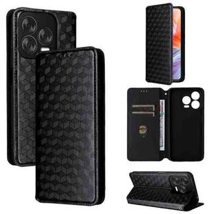 For ZTE Blade V70 Design 4G Cubic Grid Texture Flip Leather Phone Case(Black)