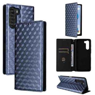 For ZTE Nubia S 5G / A403ZT Cubic Grid Texture Flip Leather Phone Case(Blue)
