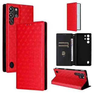 For ZTE nubia RedMagic 10 Pro / 10 Pro+ Cubic Grid Texture Flip Leather Phone Case(Red)