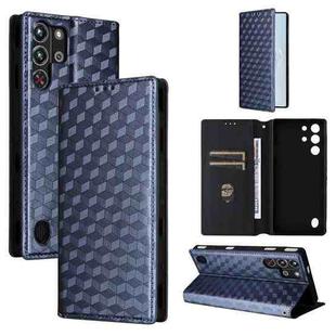 For ZTE nubia RedMagic 10 Pro / 10 Pro+ Cubic Grid Texture Flip Leather Phone Case(Blue)