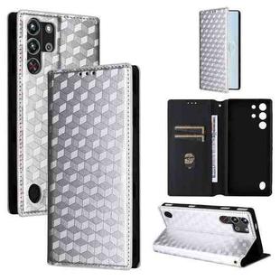 For ZTE nubia RedMagic 10 Pro / 10 Pro+ Cubic Grid Texture Flip Leather Phone Case(Silver)