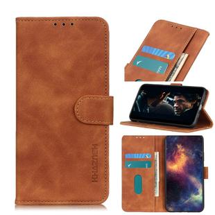 For Motorola Moto G9 Play / G9 / E7 Plus / Lenovo K12 Note KHAZNEH Retro Texture PU + TPU Horizontal Flip Leather Case with Holder & Card Slots & Wallet(Brown)