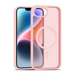 For iPhone 16e Skin Feel TPU Hybrid PC MagSafe Phone Case(Pink)