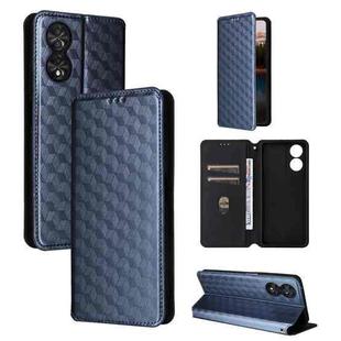 For TCL 40 NxtPaper 4G Cubic Grid Texture Flip Leather Phone Case(Blue)