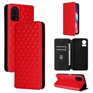 For TCL 50 LE / K23 / K24 Cubic Grid Texture Flip Leather Phone Case(Red)