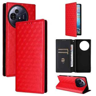 For TCL 50 NxtPaper / 50 Pro NxtPaper Cubic Grid Texture Flip Leather Phone Case(Red)