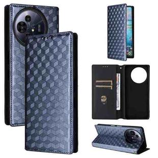For TCL 50 NxtPaper / 50 Pro NxtPaper Cubic Grid Texture Flip Leather Phone Case(Blue)