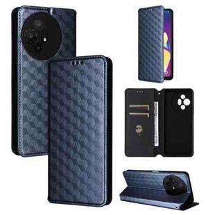 For TCL 50 XL 5G Cubic Grid Texture Flip Leather Phone Case(Blue)