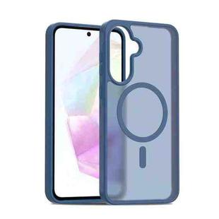 For Samsung Galaxy A36 / A56 5G Skin Feel TPU Hybrid PC MagSafe Phone Case(Blue)