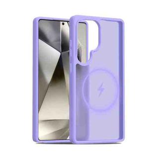 For Samsung Galaxy S25 Ultra 5G Skin Feel TPU Hybrid PC MagSafe Phone Case(Purple)