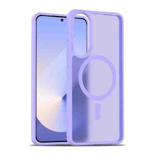 For Samsung Galaxy S25 Edge 5G Skin Feel TPU Hybrid PC MagSafe Phone Case(Purple)