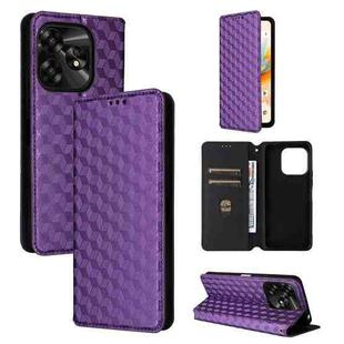 For Umidigi A15 / A15C / A15T Cubic Grid Texture Flip Leather Phone Case(Purple)