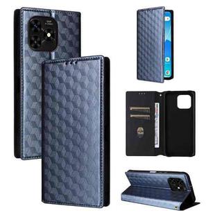 For Umidigi G5 Mecha Cubic Grid Texture Flip Leather Phone Case(Blue)