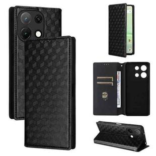For Umidigi Note 90 Cubic Grid Texture Flip Leather Phone Case(Black)