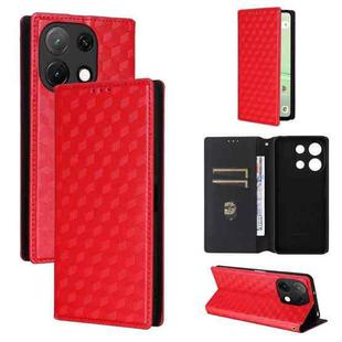 For Umidigi Note 90 Cubic Grid Texture Flip Leather Phone Case(Red)
