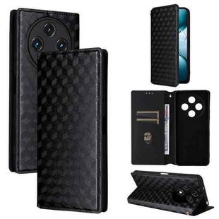 For Umidigi G100 / G100A Cubic Grid Texture Flip Leather Phone Case(Black)