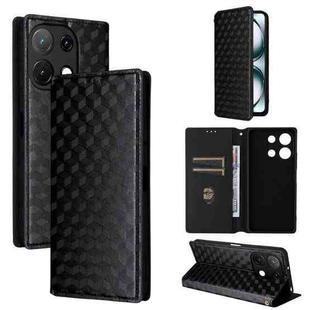 For Umidigi Note 100 4G / 5G / Note 100A Cubic Grid Texture Flip Leather Phone Case(Black)