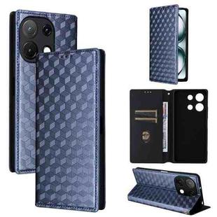 For Umidigi Note 100 4G / 5G / Note 100A Cubic Grid Texture Flip Leather Phone Case(Blue)