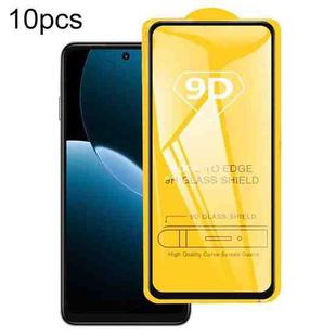 For Huawei Enjoy 80 10pcs 9D Full Glue Full Screen Tempered Glass Film