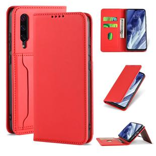 For Xiaomi Mi 9 Pro Strong Magnetism Shockproof Horizontal Flip Liquid Feel Leather Case with Holder & Card Slots & Wallet(Red)