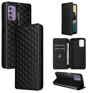For Nokia C300 Cubic Grid Texture Flip Leather Phone Case(Black)