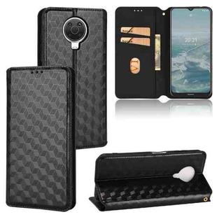 For Nokia G10 / Nokia G20 Cubic Grid Texture Flip Leather Phone Case(Black)