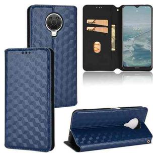 For Nokia G10 / Nokia G20 Cubic Grid Texture Flip Leather Phone Case(Blue)