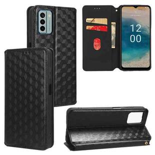 For Nokia G22 Cubic Grid Texture Flip Leather Phone Case(Black)