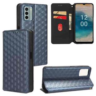 For Nokia G22 Cubic Grid Texture Flip Leather Phone Case(Blue)