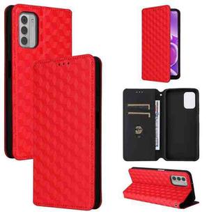 For Nokia G42 / Nokia G310 Cubic Grid Texture Flip Leather Phone Case(Red)