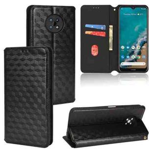 For Nokia G50 Cubic Grid Texture Flip Leather Phone Case(Black)