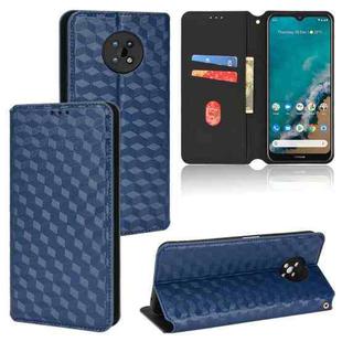 For Nokia G50 Cubic Grid Texture Flip Leather Phone Case(Blue)