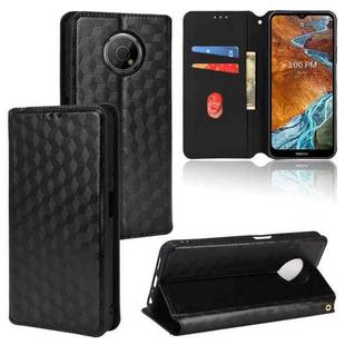 For Nokia G300 Cubic Grid Texture Flip Leather Phone Case(Black)