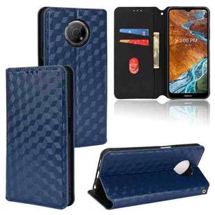 For Nokia G300 Cubic Grid Texture Flip Leather Phone Case(Blue)