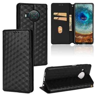 For Nokia X10 / X20 / X100 Cubic Grid Texture Flip Leather Phone Case(Black)