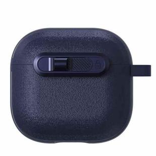 For AirPods 3 Starry Texture Lock Buckle Shockproof Earphones Case(Dark Blue)