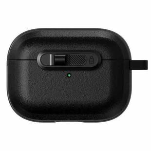 For AirPods Pro 2 Starry Texture Lock Buckle Shockproof Earphones Case(Black)