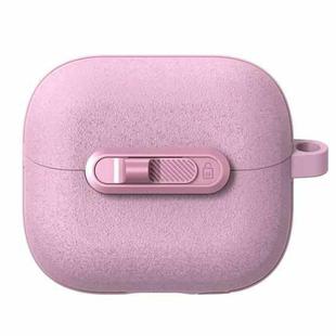 For Samsung Galaxy Buds3 / Buds3 Pro Starry Texture Lock Buckle Shockproof Earphones Case(Pink)